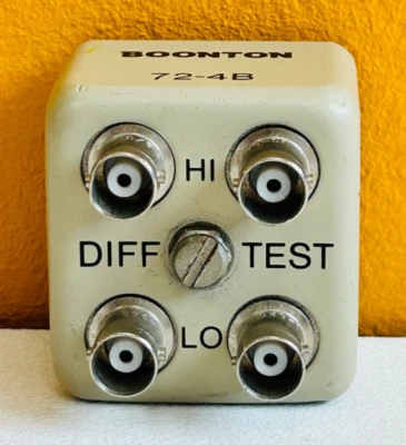 Boonton 72-4B (Tan Color) BNC Test Adapter. For 72x Capacitance Meters. Tested! - Image 1 of 4