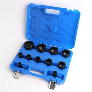 11Pc Special Socket 1/2"Sq Drive Set Grooved Nuts 22-75mm Lock Ball Joint Axles - Picture 1 of 5