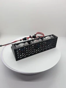 5.25 inch Fan Assembly fits optical drive bay with RGB lights vented hexagon sm. - Picture 1 of 5