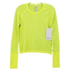 NWT LULULEMON Swiftly Tech Long Sleeve Shirt 2.0 Race HIYE Highlight Yellow Sz 6