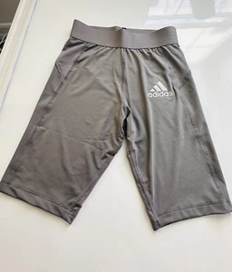 Adidas Men’s Techfit Aeroready Training Tights Compression Shorts-Grey Small - Picture 1 of 5