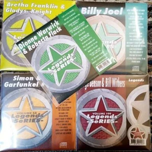 5 KARAOKE CDG DISCS LEGENDS 1970'S-1980'S OLDIES & R&B/SOUL ROCK lot set music - Picture 1 of 1