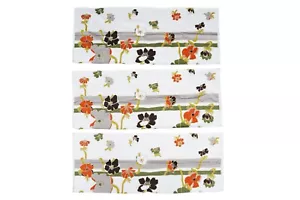 A length of 'Flowerfall' fabric, designed by Gillian Harding for Heals. 3 panels - Picture 1 of 3