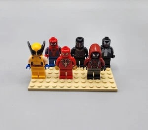 LEGO Marvel Minifigures Miles Morales Spider Man Wolverine Black Panther Iron - Picture 1 of 9