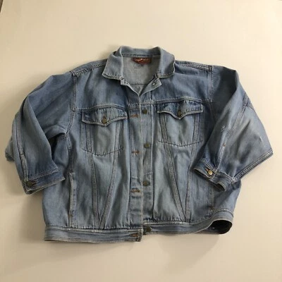 Chaqueta vaquera vintage Sergio Valente para mujer talla 22,5 denim con botones delanteros azul Foto 1 de 4