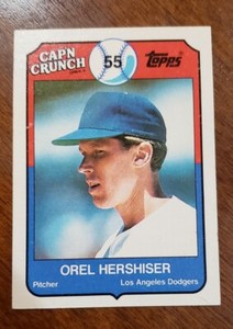 1989 Topps Cap'n Captain Crunch #3 Orel Hershiser