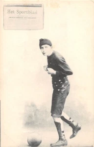 NETHERLANDS ~ SOCCER PLAYER & SPORTS NEWPAPER "HET SPORTBLAD" ~ c 1902 - Picture 1 of 2