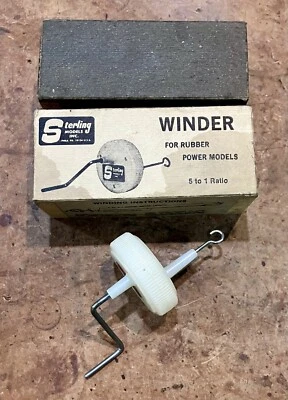 Sterling Models • Winder For Rubber Powered Model Airplane • With Original Box - Image 1 of 4