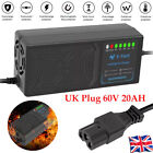 60V 20AH Electric Vehicle Battery Charger Full Pulse Automatic Fast Charge UK