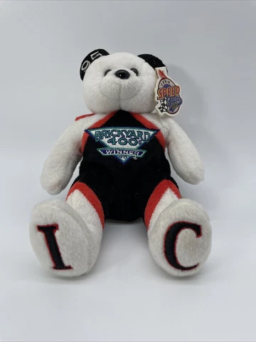 Brickyard 400 1995 Nascar #3 Dale Earnhardt IC Team Speed Bears Plush TAGS 8” Cover