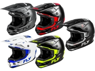 Capacete Fly Racing veredicto cinético motocross tamanhos adultos MX ATV UTV RZR bicicleta suja - Imagem 1 de 3
