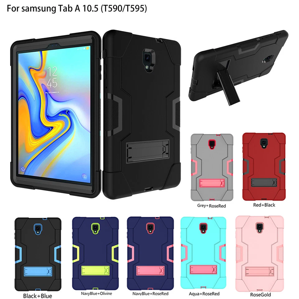  For Samsung Tab A 10.5 inch T590 T595 Three Layer Hybrid Case Full Body Protect - Image 1 of 1