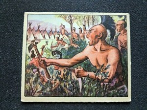 1949 Bowman Wild West Card # C-13 Black Hawk (EX)