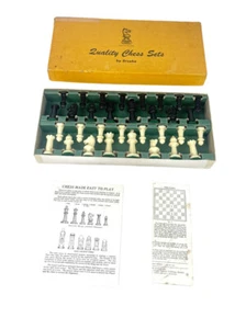 Vintage DRUEKE Qualitäts Schachspiel von Drueke Nr. 34 Originalkarton KOMPLETTSATZ - Bild 1 von 14