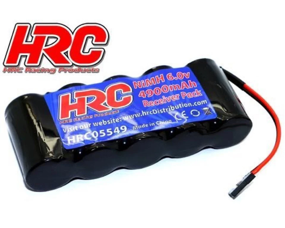 HRC Racing Akku 5 Zellen Empfänger Akku 6V 4900mAh Sub-C flach UNI Stecker  ... - Bild 1 von 1