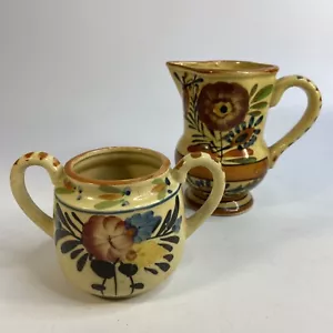 Hotta Yu Shoten & Co Crema Azúcar Pintada a Mano Japonesa Vintage Floral - Imagen 1 de 11