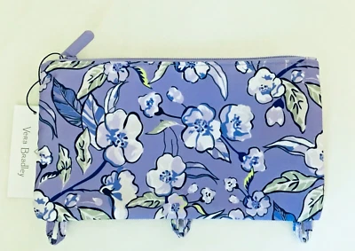 Vera Bradley ~ "Rosas Salvajes Lavanda" ~ Bolsa para Lápices Aligerar ~ Nueva con Etiquetas Foto 1 de 3