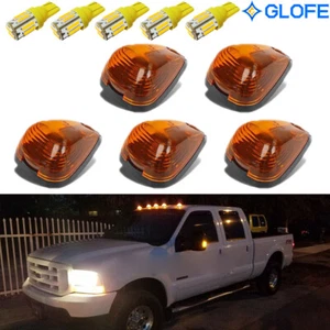 Kit de 5 luces LED ámbar para techo de cabina para Ford F250 F350 F450 Super Duty 99-18 - Imagen 1 de 10