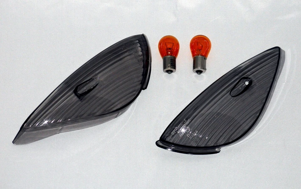 Black Indicator Glasses Rear Honda CBF 500 CBF 600 Smoked Signal Lenses - Image 1 of 1