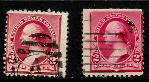 Billete de Washington Sc #220 Jumbo Margin Straddle 1890 2 centavos EE. UU. G16 - Imagen 1 de 2