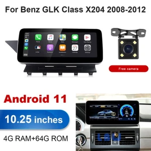 Android 13 Car GPS Stereo Nav Wireless Carplay For Mercedes Benz GLK X204 2008+ - Foto 1 di 12
