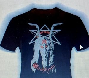 Witchfynde - Give Em Hell -T Shirt. NWOBHM. NEW . Official. Limited Edition - Picture 1 of 3