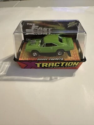 AUTO WORLD XTRACTION LIME DODGE CHARGER FAST AND FURIOUS COLLECTION 2004 RELEASE - Image 1 of 4