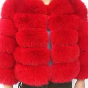 Woman Real Fox Fur Shawl Vest Jacket Fluffy Coat Shawl Wedding Party Clothing - Picture 1 of 50