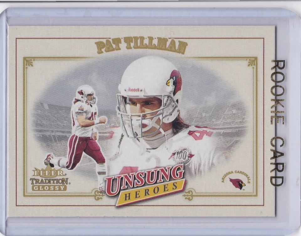 PAT TILLMAN ROOKIE CARD 2001 Fleer Tradition #325 Football ARIZONA CARDINALS RC! - Image 1 of 2