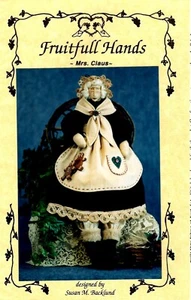 Muñeca Mrs. Claus patrón de costura artesanal de Navidad de Fruitfull Hands FH35 - Imagen 1 de 2