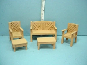 Miniature Garden Set #T0269 (5 pc set) Town Square 1/2" (1:24) Scale - Picture 1 of 3