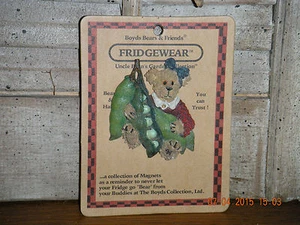 Boyds Bears 2000 ~GUISANTES~ NEVERA IMÁN ESTILO #26901 - Imagen 1 de 3