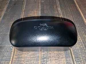 COACH New York - Black Leather Clamshell Eyeglass Case Only - Picture 1 of 4