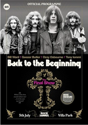 BLACK SABBATH Back to the Beginning FINAL SHOW Official Programme BIRMINGHAM New - Image 1 of 4