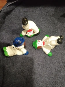 Three Piece Christmas Tumbling Holiday Clowns - Picture 1 of 4