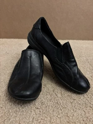 G.H. Bass & Co Darla Cuero Guijarro Negro Slip On Mocasines Mujer Zapatos Talla 6.5 M Foto 1 de 4