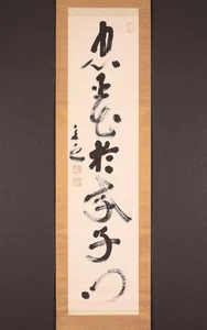 dr2956 Hanging Scroll "Calligraphy" by Toyama Mitsuru - Picture 1 of 8