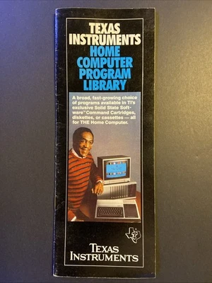 VTG Texas Instruments Bill Cosby Home Computer Program Library CL738 Brochure - Image 1 of 4