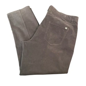 Hang Ten Men’s Corduroy Pants Cotton Stretch Gray Size 40x30 Standard Fit - Picture 1 of 12