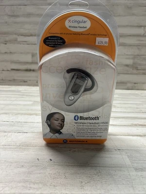 Brand NEW Motorola H500 Bluetooth Wireless Headset -Silver Black - Image 1 of 4