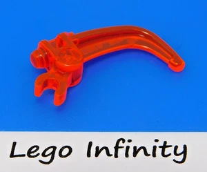10 LEGO Trans-Neon Orange Hero Factory Weapon, Claw with Clip Dragon (92220) - Picture 1 of 2