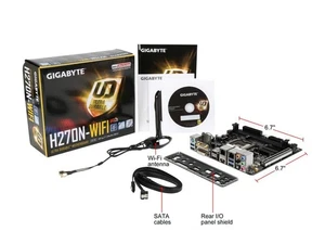 GIGABYTE GA-H270N-WIFI Intel H270 LGA 1151 Intel Mini ITX Motherboards - Picture 1 of 6