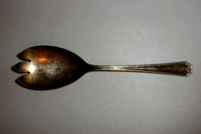 Antigua cuchara/tenedor para servir Wm A. Rogers AA plateado Foto 1 de 4