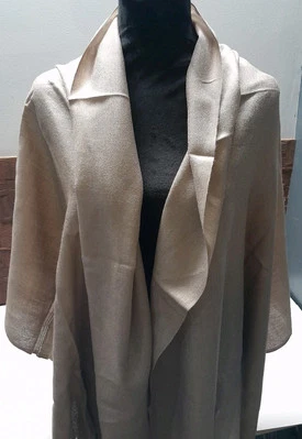 Women's Pashmina/silk Blend  Shawl Scarf Brown Soft Cover Up Cashmere Runway  - Image 1 of 4