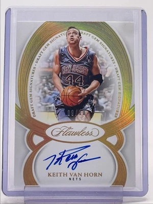 Keith Van Horn 2024-25 impecable borrador gema autógrafo oro SSP AUTOMÁTICO/10 Q2098 Foto 1 de 2