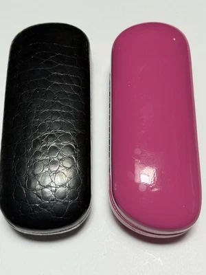 2 Eye Glass Cases, Pink And Black - Image 1 of 4
