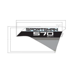 Polaris "Sportsman 570" Side Decal, Right, Genuine OEM Part 7182866, Qty 1 - Picture 1 of 2