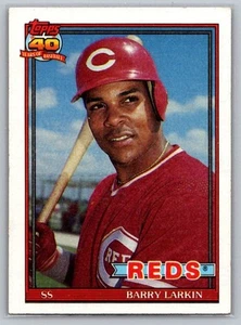 1991 Topps Barry Larkin #730 - Foto 1 di 2