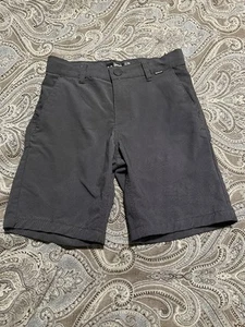 Hurley Boys Black/ Charcoal Gray Nike Dri Fit Shorts Size 10 - Picture 1 of 4