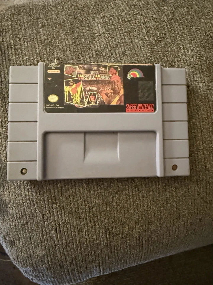 Super Nintendo SNES WWF Super Wrestlemania **WORKS - RECENTLY PLAYED*** - Image 1 of 1